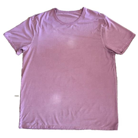 LULULEMON Mens FUNDEMENTAL Short Sleeve T-shirt XL Breeze Dye Velvet Dust Purple - Picture 1 of 14